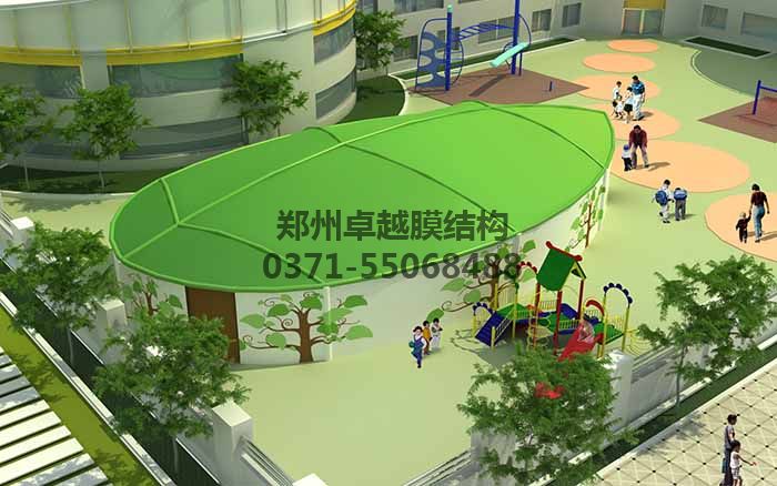幼儿园膜结构遮阳棚设计效果图二